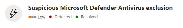 MDE alert /create-persistent-defender-av-exclusions-circumvent-defender-endpoint-detection/images/MDE-Alert.png