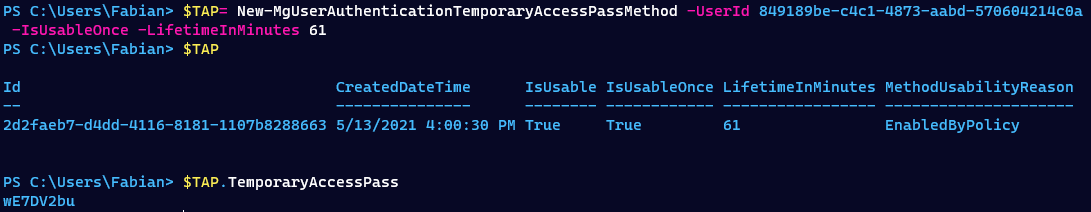 /en/journey-passwordless-temporary-access-pass/images/PowerShellNew-MgUserAuthenticationTemporaryAccessPassMethod.png /en/journey-passwordless-temporary-access-pass/images/PowerShellNew-MgUserAuthenticationTemporaryAccessPassMethod.png