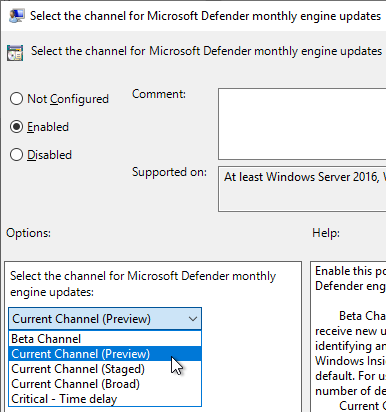 Engine update settings /gradual-rollout-process-microsoft-defender/images/GPO_EngineUpdate.png